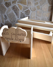 Carica l'immagine nel visualizzatore di Gallery, Supporto banco e cassetto per libreria (sediolina inclusa)