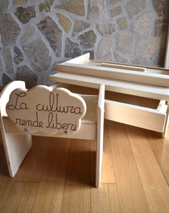 Supporto banco e cassetto per libreria (sediolina inclusa)